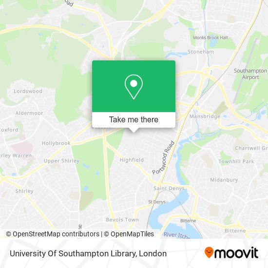 University Of Southampton Library map