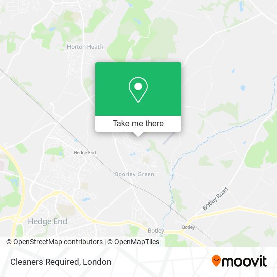 Cleaners Required map