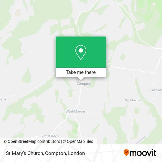 St Mary's Church, Compton map