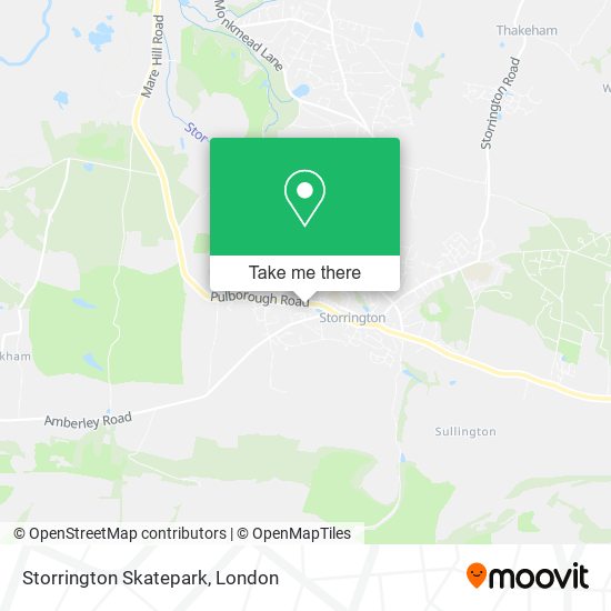 Storrington Skatepark map