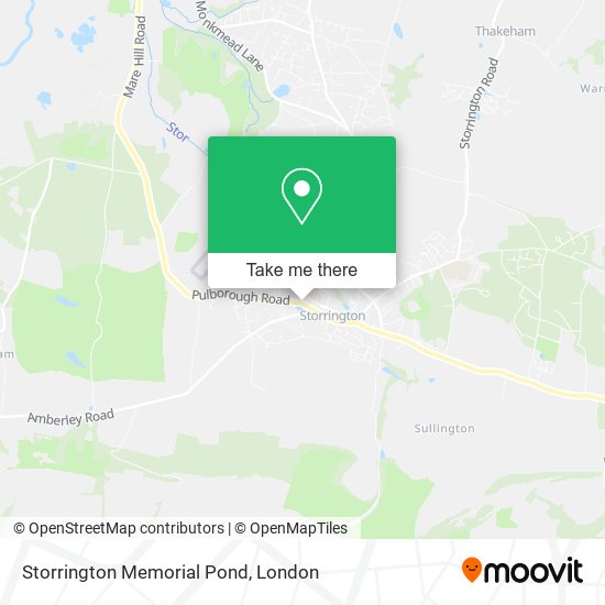 Storrington Memorial Pond map