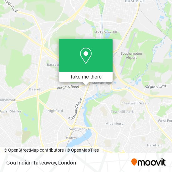 Goa Indian Takeaway map