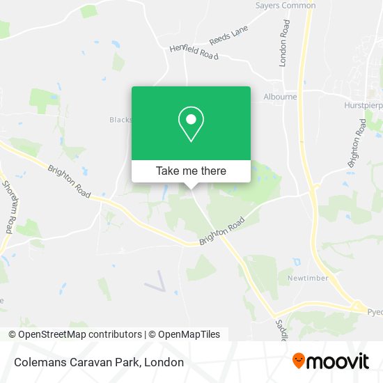 Colemans Caravan Park map