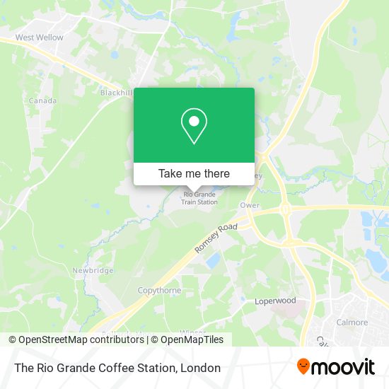 The Rio Grande Coffee Station map