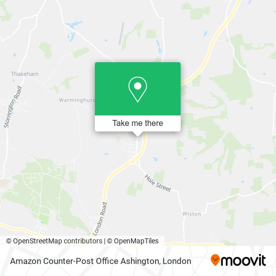 Amazon Counter-Post Office Ashington map