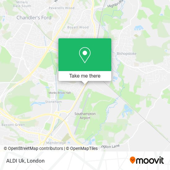 ALDI Uk map