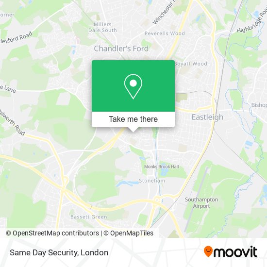 Same Day Security map