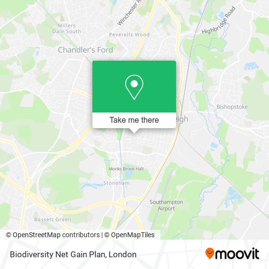 Biodiversity Net Gain Plan map