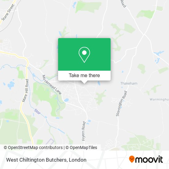 West Chiltington Butchers map
