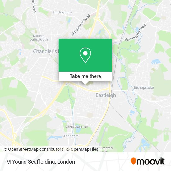 M Young Scaffolding map