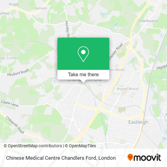 Chinese Medical Centre Chandlers Ford map