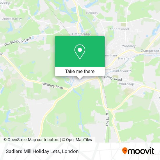 Sadlers Mill Holiday Lets map