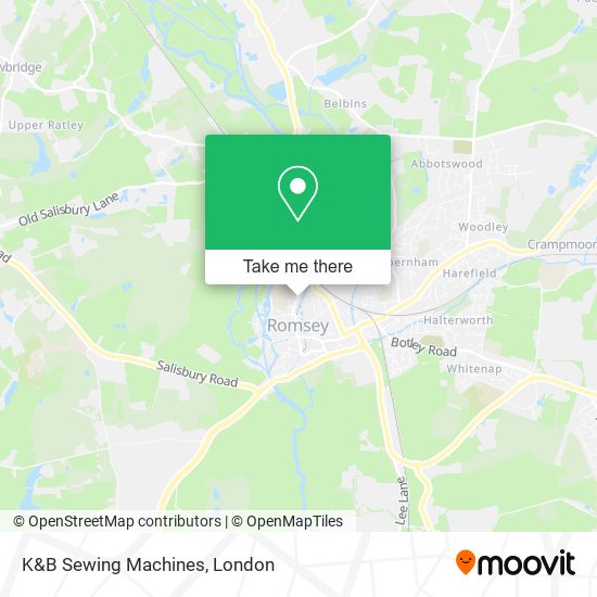 K&B Sewing Machines map