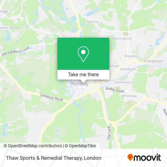 Thaw Sports & Remedial Therapy map
