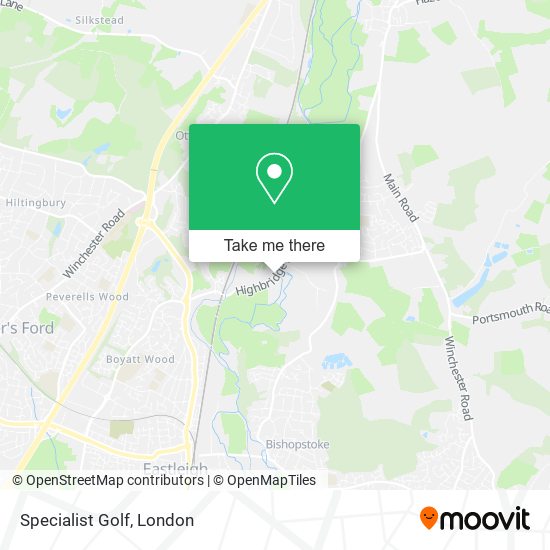 Specialist Golf map