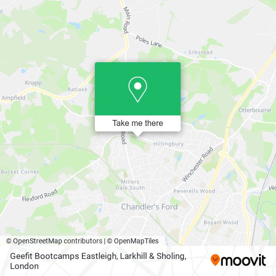 Geefit Bootcamps Eastleigh, Larkhill & Sholing map