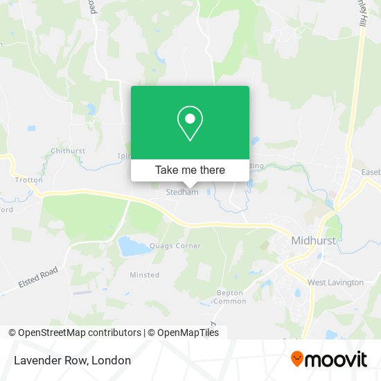 Lavender Row map