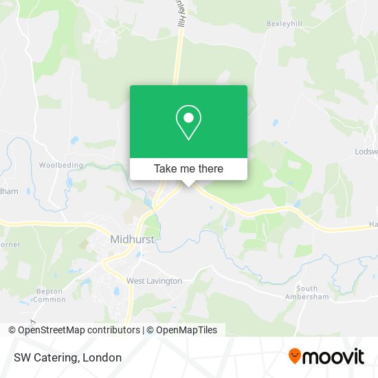 SW Catering map