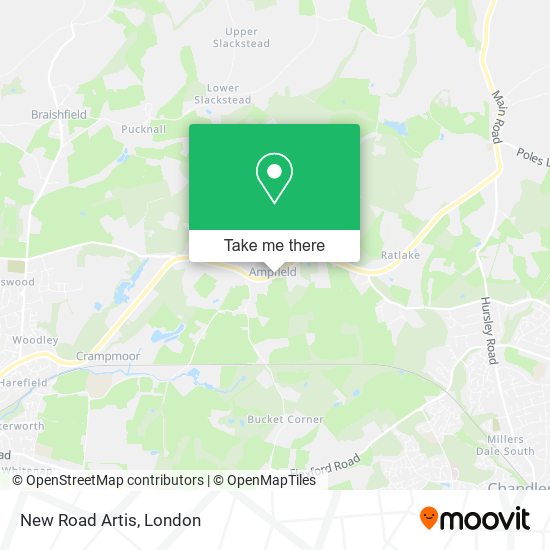New Road Artis map