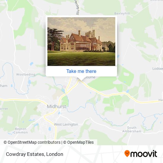 Cowdray Estates map