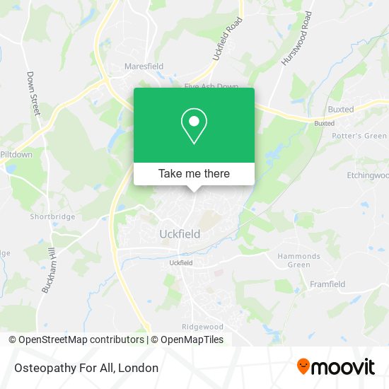 Osteopathy For All map
