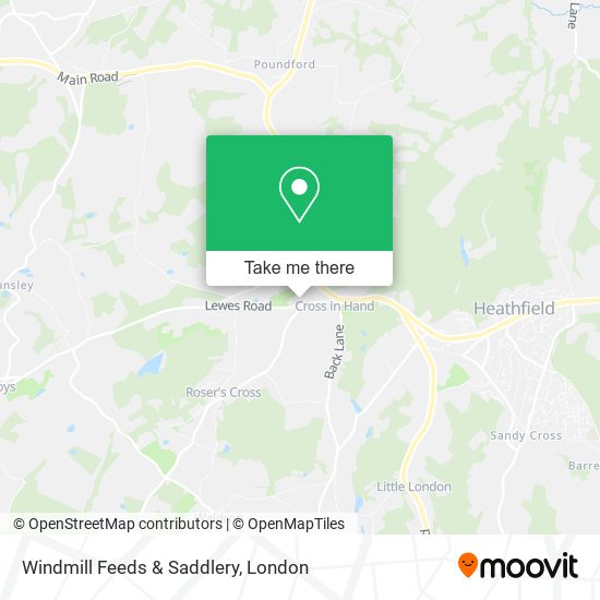Windmill Feeds & Saddlery map