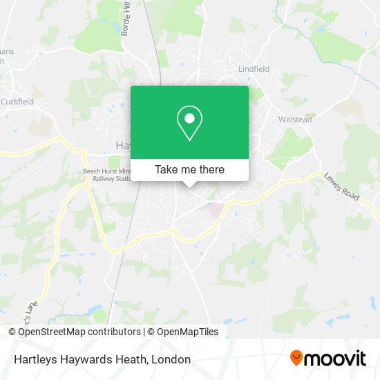 Hartleys Haywards Heath map