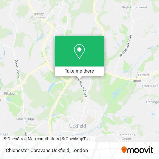 Chichester Caravans Uckfield map
