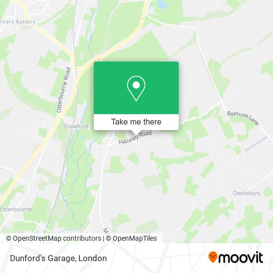 Dunford's Garage map