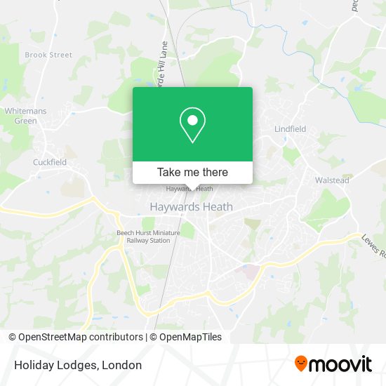 Holiday Lodges map