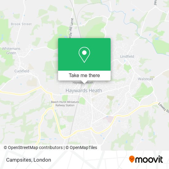 Campsites map