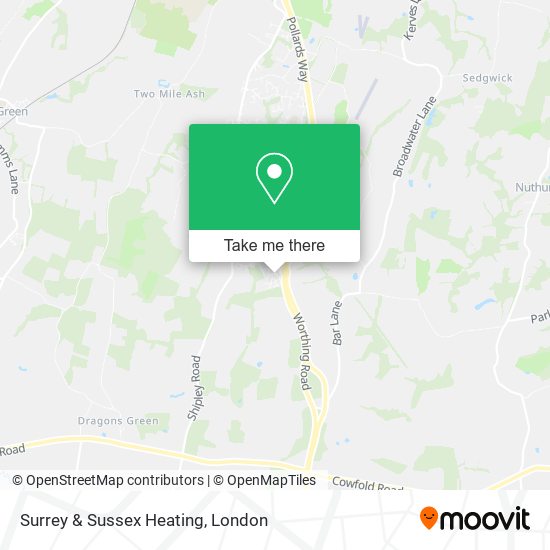 Surrey & Sussex Heating map