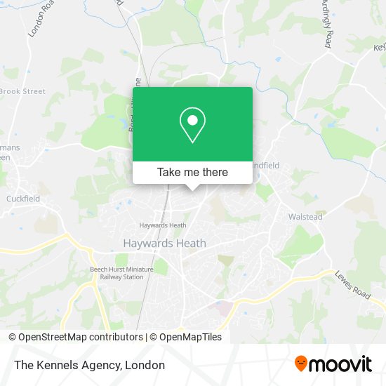 The Kennels Agency map