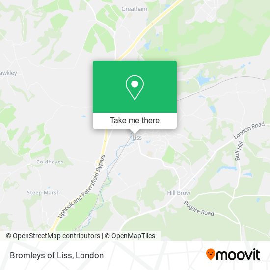Bromleys of Liss map