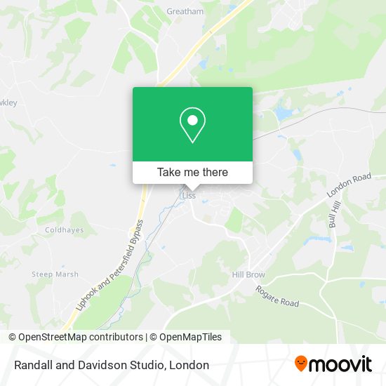 Randall and Davidson Studio map