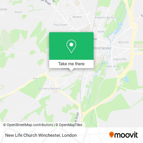 New Life Church Winchester map