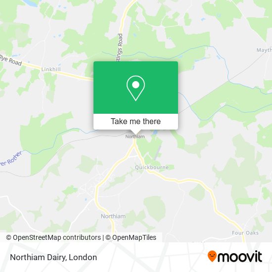 Northiam Dairy map