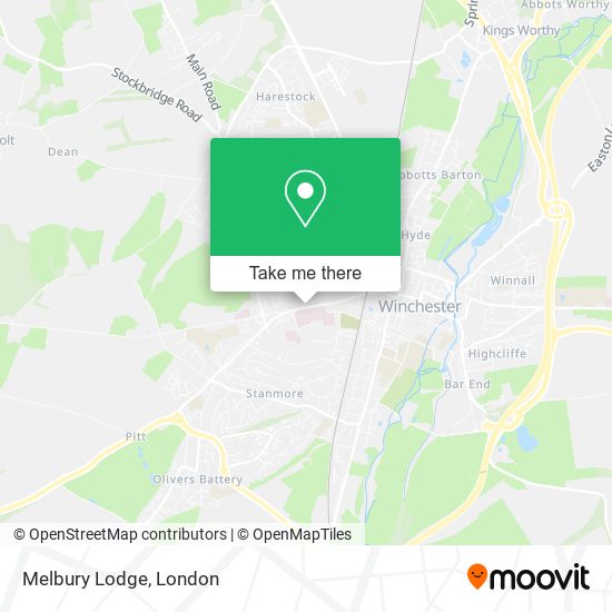 Melbury Lodge map