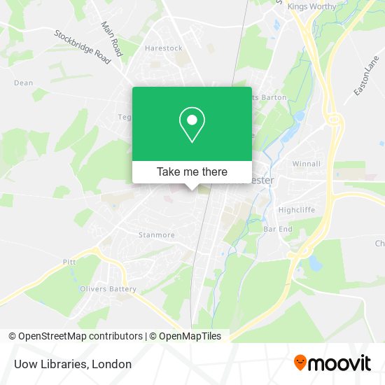 Uow Libraries map