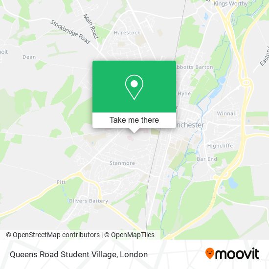 Queens Road Student Village map