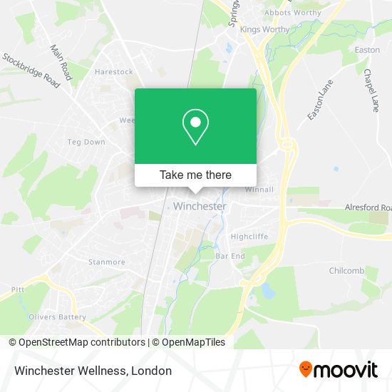 Winchester Wellness map