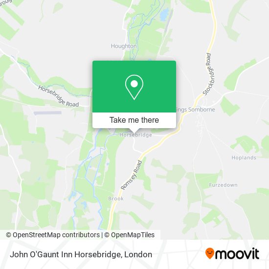 John O'Gaunt Inn Horsebridge map