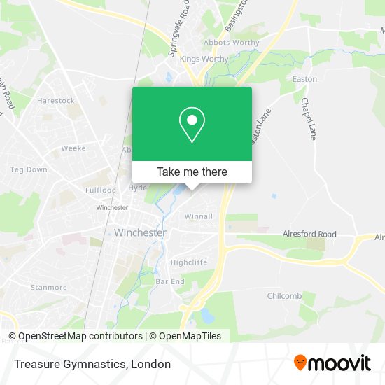 Treasure Gymnastics map