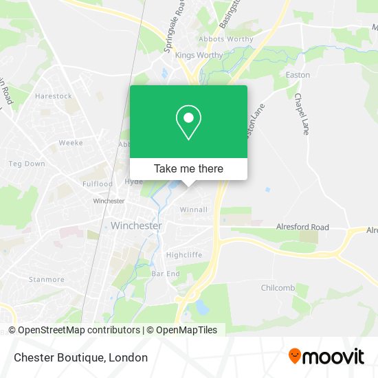Chester Boutique map