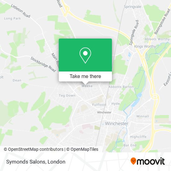Symonds Salons map