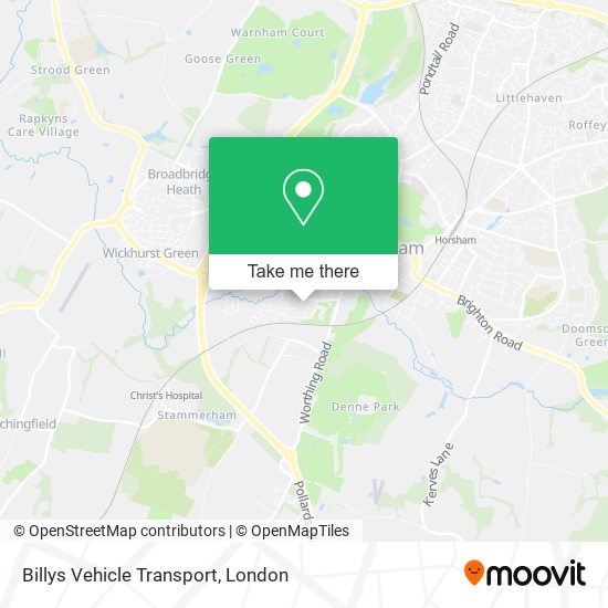 Billys Vehicle Transport map