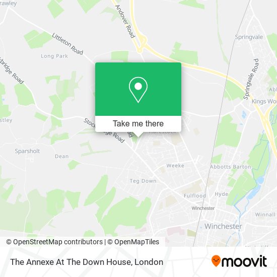 The Annexe At The Down House map
