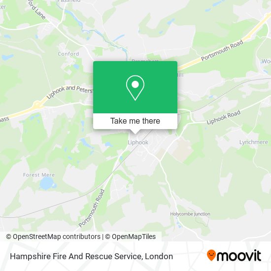 Hampshire Fire And Rescue Service map
