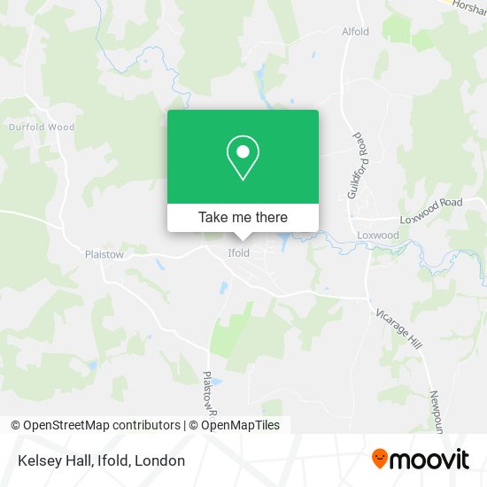 Kelsey Hall, Ifold map