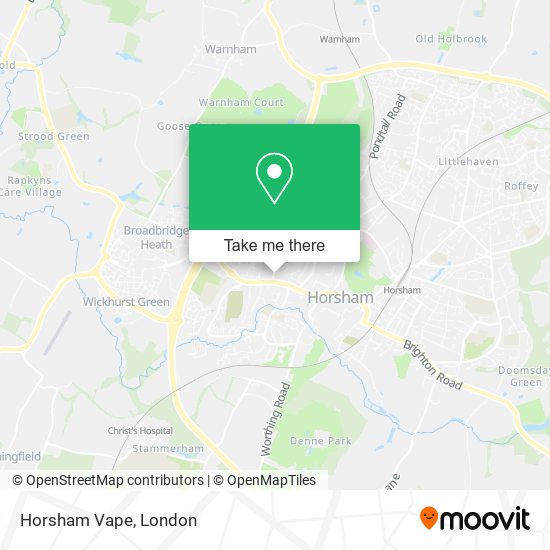 Horsham Vape map